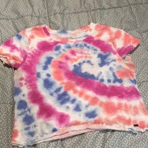 Tie dye crop top, size Medium